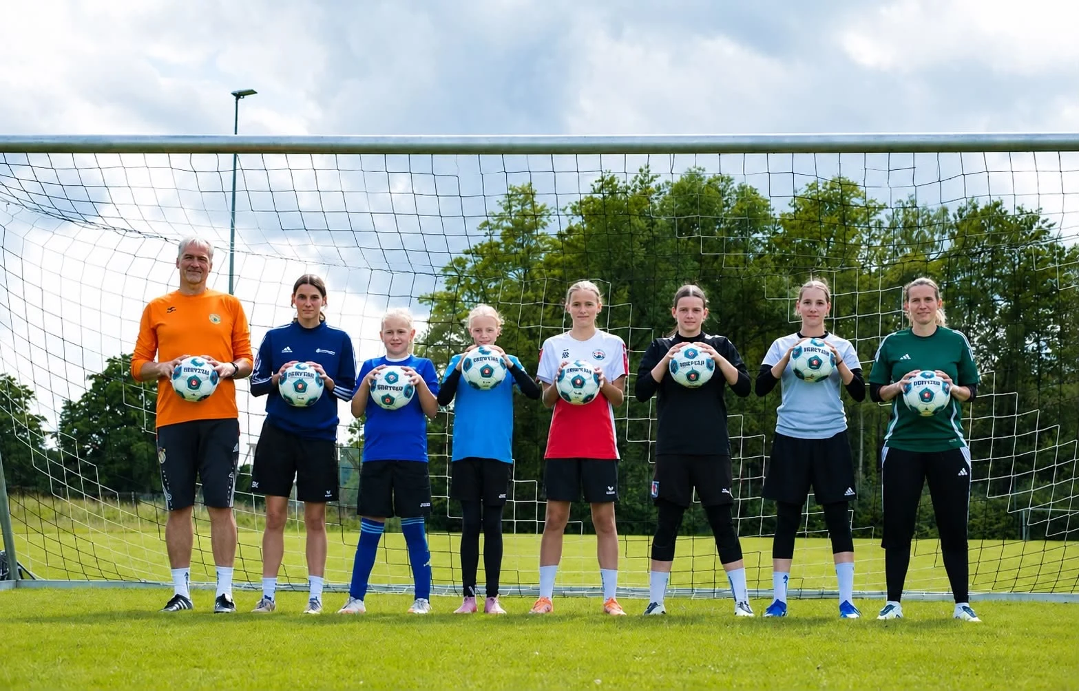 Participants and coaching team of the first girls camp at Pentecost 2026